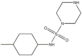 N-(4-methylcyclohexyl)piperazine-1-sulfonamide 구조식 이미지