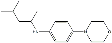 N-(4-methylpentan-2-yl)-4-(morpholin-4-yl)aniline Structure