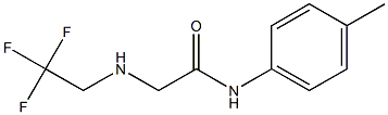 N-(4-methylphenyl)-2-[(2,2,2-trifluoroethyl)amino]acetamide 구조식 이미지