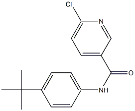 N-(4-tert-butylphenyl)-6-chloropyridine-3-carboxamide 구조식 이미지