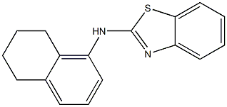 N-(5,6,7,8-tetrahydronaphthalen-1-yl)-1,3-benzothiazol-2-amine 구조식 이미지