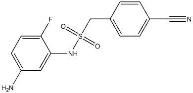 N-(5-amino-2-fluorophenyl)-1-(4-cyanophenyl)methanesulfonamide 구조식 이미지