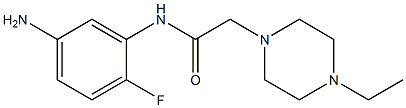 N-(5-amino-2-fluorophenyl)-2-(4-ethylpiperazin-1-yl)acetamide Structure