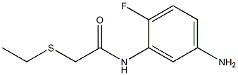 N-(5-amino-2-fluorophenyl)-2-(ethylsulfanyl)acetamide 구조식 이미지