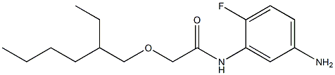 N-(5-amino-2-fluorophenyl)-2-[(2-ethylhexyl)oxy]acetamide Structure