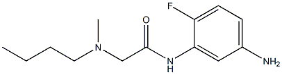 N-(5-amino-2-fluorophenyl)-2-[butyl(methyl)amino]acetamide 구조식 이미지