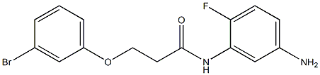 N-(5-amino-2-fluorophenyl)-3-(3-bromophenoxy)propanamide Structure