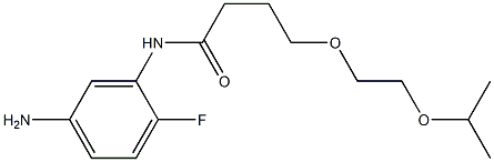 N-(5-amino-2-fluorophenyl)-4-[2-(propan-2-yloxy)ethoxy]butanamide 구조식 이미지