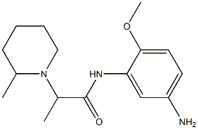 N-(5-amino-2-methoxyphenyl)-2-(2-methylpiperidin-1-yl)propanamide 구조식 이미지