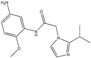 N-(5-amino-2-methoxyphenyl)-2-[2-(propan-2-yl)-1H-imidazol-1-yl]acetamide Structure