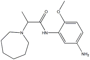 N-(5-amino-2-methoxyphenyl)-2-azepan-1-ylpropanamide 구조식 이미지