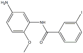 N-(5-amino-2-methoxyphenyl)-3-iodobenzamide 구조식 이미지