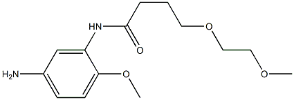 N-(5-amino-2-methoxyphenyl)-4-(2-methoxyethoxy)butanamide 구조식 이미지