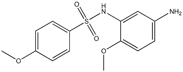 N-(5-amino-2-methoxyphenyl)-4-methoxybenzene-1-sulfonamide 구조식 이미지