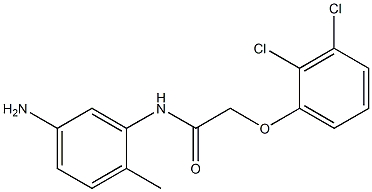 N-(5-amino-2-methylphenyl)-2-(2,3-dichlorophenoxy)acetamide 구조식 이미지