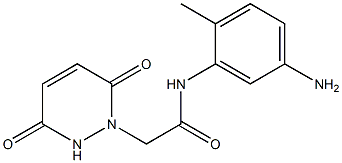 N-(5-amino-2-methylphenyl)-2-(3,6-dioxo-3,6-dihydropyridazin-1(2H)-yl)acetamide 구조식 이미지