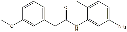 N-(5-amino-2-methylphenyl)-2-(3-methoxyphenyl)acetamide 구조식 이미지