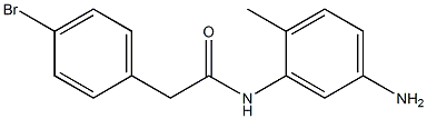 N-(5-amino-2-methylphenyl)-2-(4-bromophenyl)acetamide 구조식 이미지