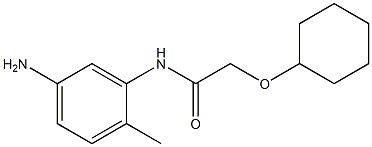 N-(5-amino-2-methylphenyl)-2-(cyclohexyloxy)acetamide 구조식 이미지