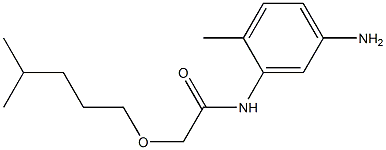 N-(5-amino-2-methylphenyl)-2-[(4-methylpentyl)oxy]acetamide 구조식 이미지