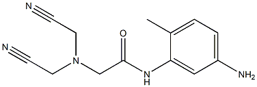 N-(5-amino-2-methylphenyl)-2-[bis(cyanomethyl)amino]acetamide 구조식 이미지