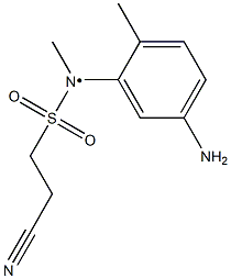 N-(5-amino-2-methylphenyl)-2-cyano-N-methylethane-1-sulfonamido 구조식 이미지