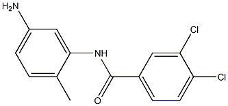 N-(5-amino-2-methylphenyl)-3,4-dichlorobenzamide 구조식 이미지