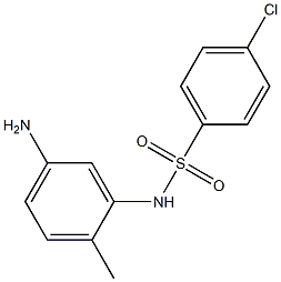 N-(5-amino-2-methylphenyl)-4-chlorobenzenesulfonamide 구조식 이미지