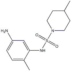 N-(5-amino-2-methylphenyl)-4-methylpiperidine-1-sulfonamide 구조식 이미지