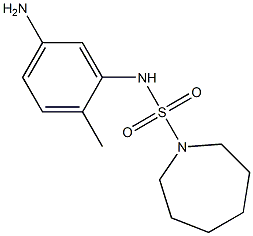 N-(5-amino-2-methylphenyl)azepane-1-sulfonamide 구조식 이미지