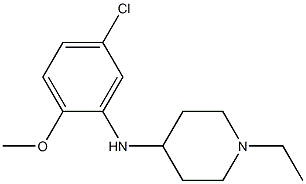 N-(5-chloro-2-methoxyphenyl)-1-ethylpiperidin-4-amine 구조식 이미지