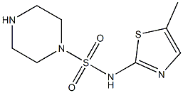 N-(5-methyl-1,3-thiazol-2-yl)piperazine-1-sulfonamide 구조식 이미지