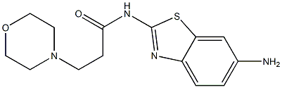 N-(6-amino-1,3-benzothiazol-2-yl)-3-(morpholin-4-yl)propanamide Structure