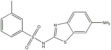 N-(6-amino-1,3-benzothiazol-2-yl)-3-methylbenzene-1-sulfonamide Structure