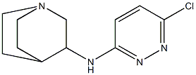 N-(6-chloropyridazin-3-yl)-1-azabicyclo[2.2.2]octan-3-amine Structure