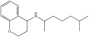 N-(6-methylheptan-2-yl)-3,4-dihydro-2H-1-benzopyran-4-amine 구조식 이미지