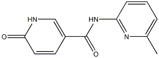 N-(6-methylpyridin-2-yl)-6-oxo-1,6-dihydropyridine-3-carboxamide 구조식 이미지