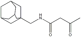 N-(adamantan-1-ylmethyl)-3-oxobutanamide Structure