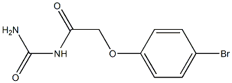 N-(aminocarbonyl)-2-(4-bromophenoxy)acetamide 구조식 이미지