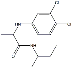 N-(butan-2-yl)-2-[(3,4-dichlorophenyl)amino]propanamide 구조식 이미지