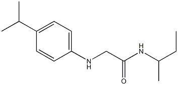 N-(butan-2-yl)-2-{[4-(propan-2-yl)phenyl]amino}acetamide Structure