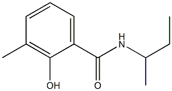 N-(butan-2-yl)-2-hydroxy-3-methylbenzamide Structure