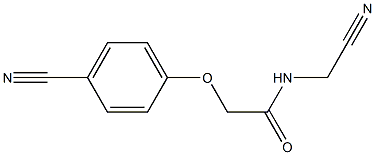 N-(cyanomethyl)-2-(4-cyanophenoxy)acetamide 구조식 이미지
