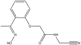 N-(cyanomethyl)-2-{2-[(1E)-N-hydroxyethanimidoyl]phenoxy}acetamide Structure