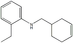 N-(cyclohex-3-en-1-ylmethyl)-2-ethylaniline 구조식 이미지