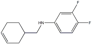 N-(cyclohex-3-en-1-ylmethyl)-3,4-difluoroaniline 구조식 이미지
