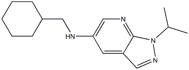 N-(cyclohexylmethyl)-1-(propan-2-yl)-1H-pyrazolo[3,4-b]pyridin-5-amine 구조식 이미지