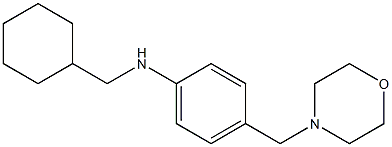 N-(cyclohexylmethyl)-4-(morpholin-4-ylmethyl)aniline Structure