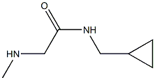 N-(cyclopropylmethyl)-2-(methylamino)acetamide 구조식 이미지