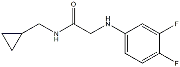 N-(cyclopropylmethyl)-2-[(3,4-difluorophenyl)amino]acetamide Structure